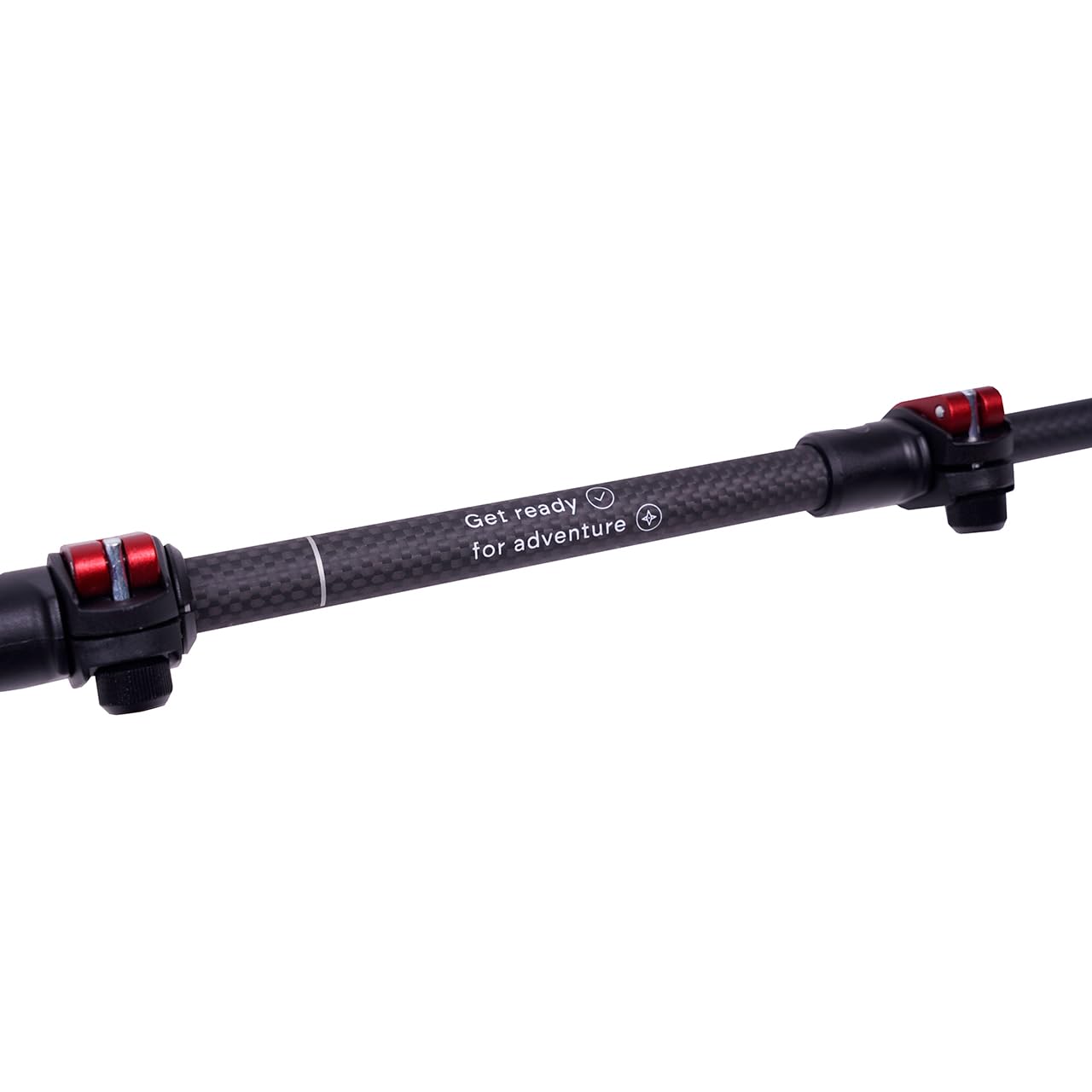 Alpinus - Wanderstöcke Faltbar Dhaulagiri NX11312, Walking Stöcke mit Klemmverstellung, Gehstock Maximale Länge: 62–135 cm, Trekkingstöcke mit Zubehör Inklusive, Wanderstock - Rot