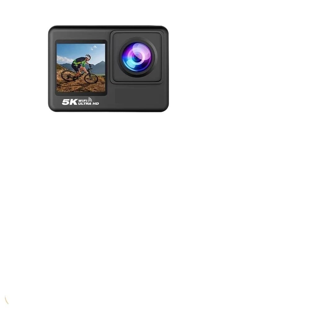Action Camera 5K 4K60FPS Touch Screen da 2,0 pollici WiFi Grandangolo 170° 30M Impermeabile Bici Motociclette Videocamere sportive(Without Card)