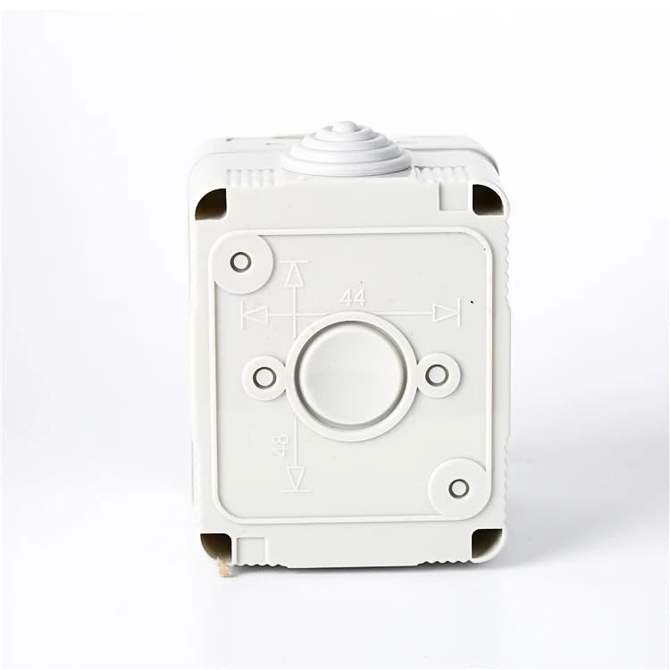 kesig® Water Proof 3 Module Plastic Gang Box,® Wall Mount Three Phase IP55 Bell Switch, Water Proof Plastic Box with Bell Switch and Socket gaurd Use in roof top 3