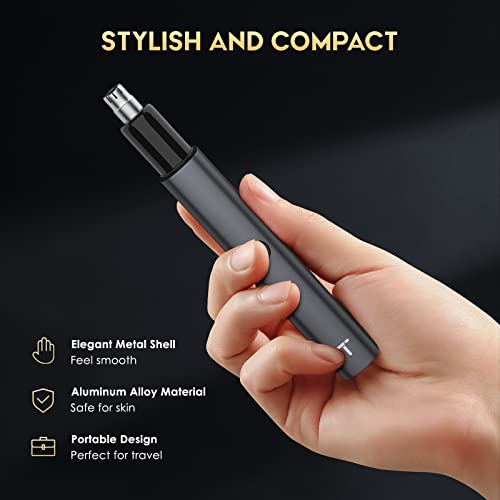 Tifor 8,000 Rpm Nose Hair Trimmer For Men - Electric Nose Hair Trimmer Rechargeable - Ipx7 Metal Ear Nose Trimmer Eyebrow Facial Hair Removal Tool #TOP5