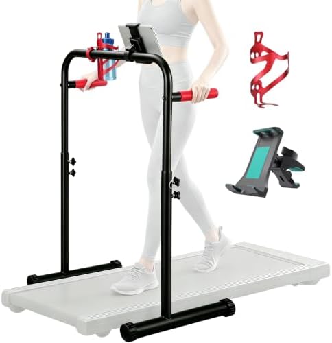 24.4 Inch Walking Pad Handle Bar Attachment Only with Phone & Cup...