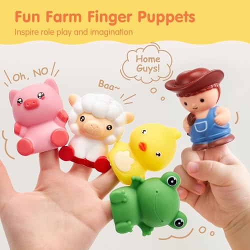 hahaland Baby Montessori Toys for 18+ Months, Farm Animal Train Toy for Counting,Stacking,Matching & Sorting, Educational Sensory Toys for Toddlers 2 3 Year Old, Birthday Gift for Baby Boys Girls - Image 7