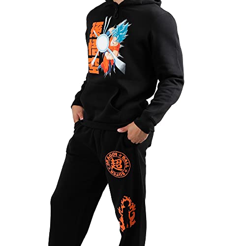 Bioworld Dragonball Super Mens Black Hoodie & Sweatpants Combo2