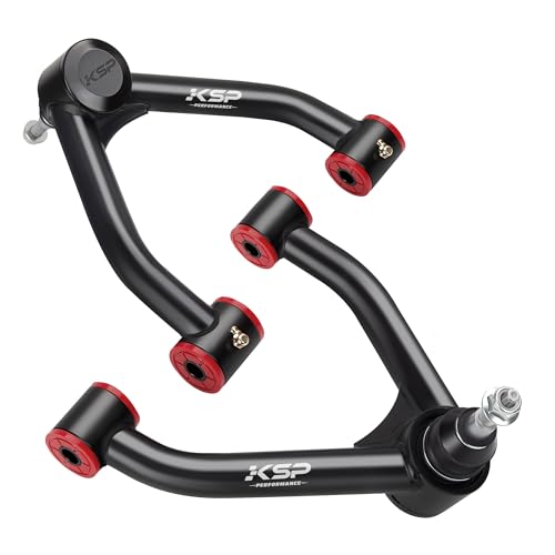 Image of KSP 2-4 inch K1500 Upper Control Arms, Adjustable Front Control Arm Compatible With Chevy GMC K1500 1988-1999, Aftermarket Steel UCA With Greasable Ball Joint fit Blazer Tahoe Yukon Year Before 1999