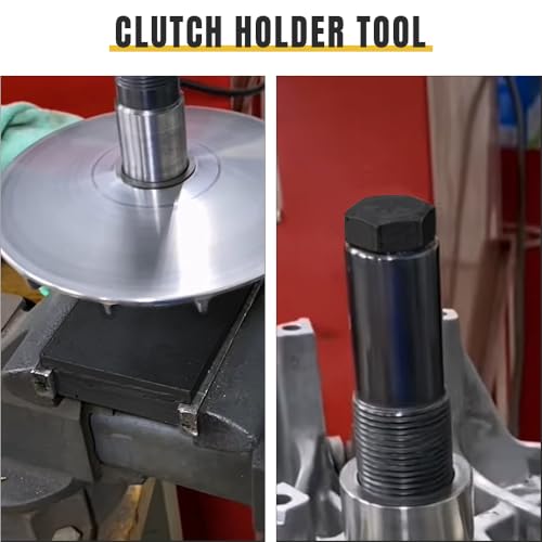 Image of Clutch Holder Tool for Polaris RZR 800 900 & General 1000, Heavy Duty Steel Clutch Holding Fixed Repair ServiceTool