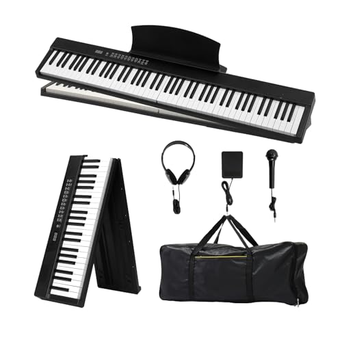 Bonnlo Piano Numérique Pliable GPPS01-106 à 88...