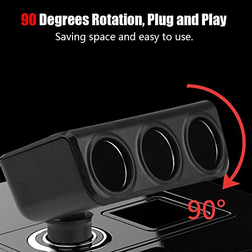 Keenso 2 Prese accendisigari Splitter 12-24V 3.6A