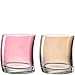 Produktbild LEONARDO HOME Swing Wasserglas 12er Set, spülmaschinenfeste Trink-Gläser Set, Saftglas in geschwungener Form, rot/beige, 250ml, 70701