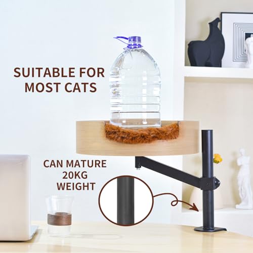 Mesa de cama para gatos com tapete para animais de estimação, rede para gatos, mesa ZBUQ para gatos