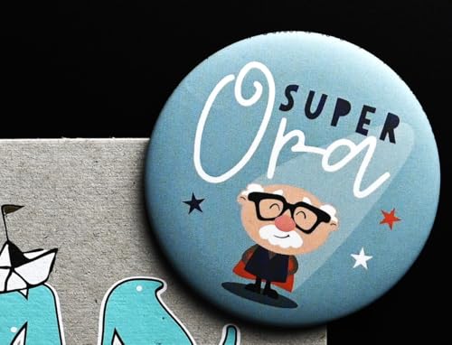 HappyLife Einfach Magnetisch, hochwertig verarbeiteter Magnet, EIN echter Hingucker, optimale Haftkraft und EIN schmales Design (Super Opa)