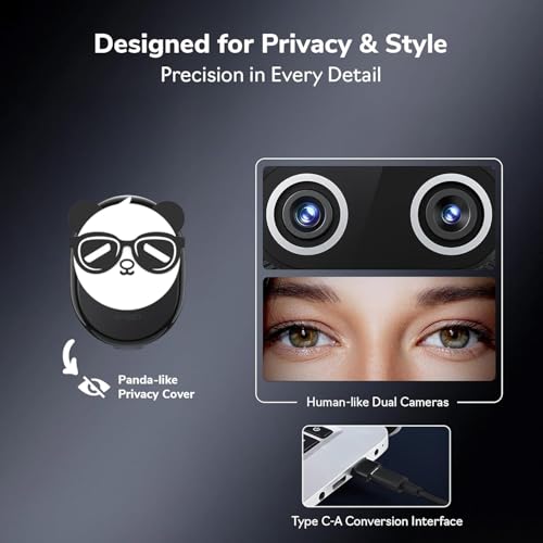 Image of EMEET Piko+ 4K Webcam for Streaming Black and Desk Tripod