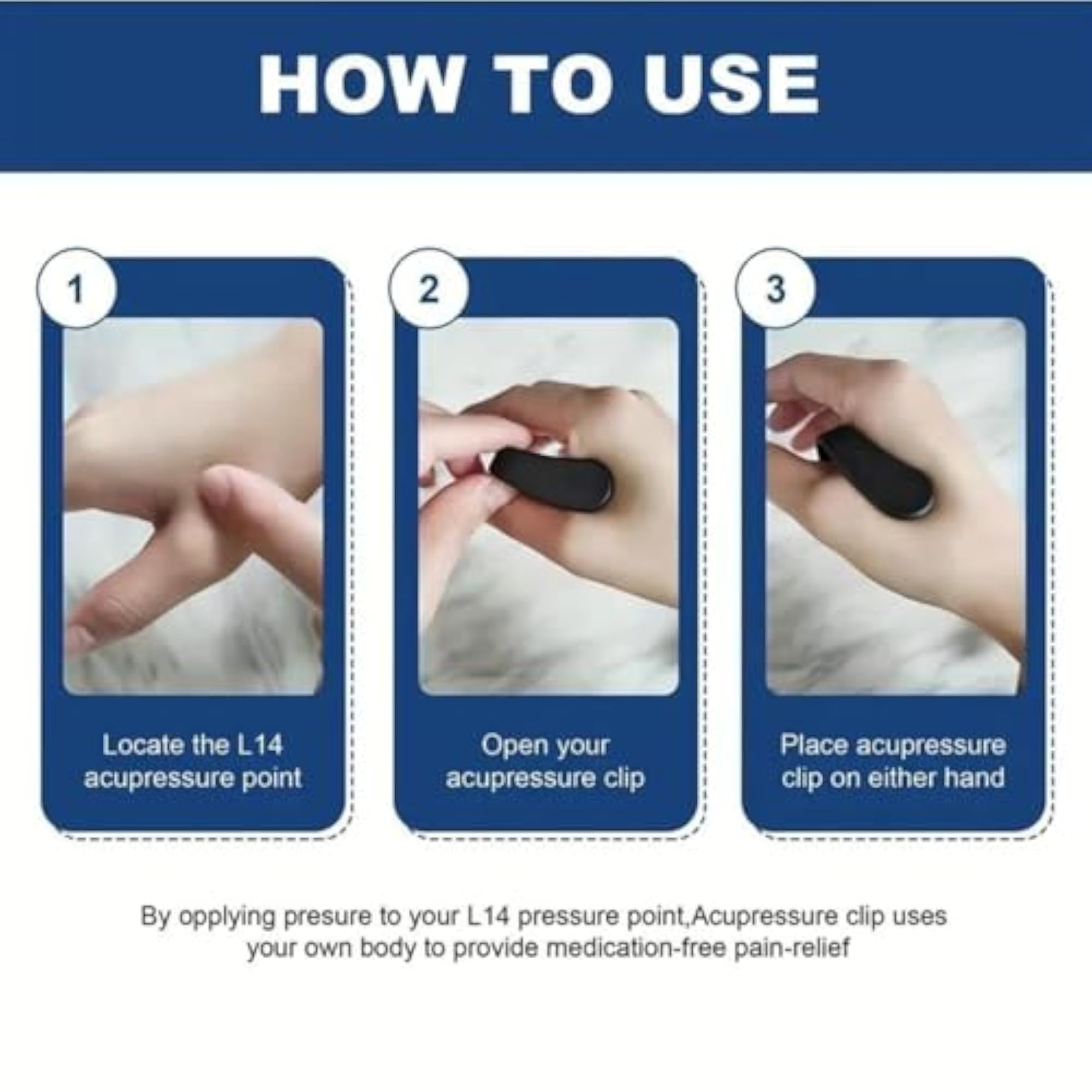 GET STAR Sugar Control Acupressure Point Clip