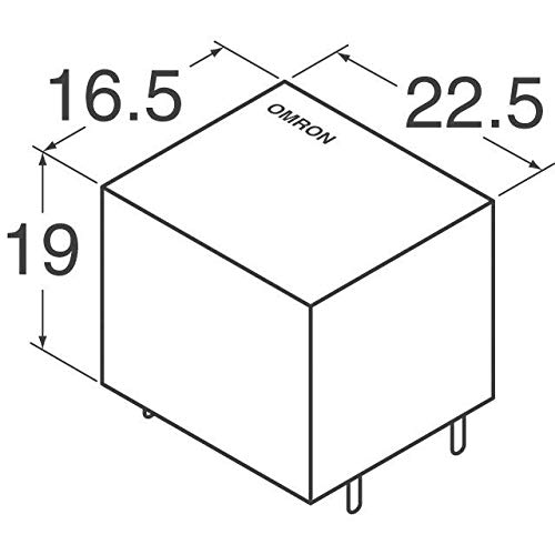 Omron Electronic Components G5Le-1-Dc12 Power Relay, Spdt, 12Vdc, 10A, Pc Board (5 Pieces) #TOP1