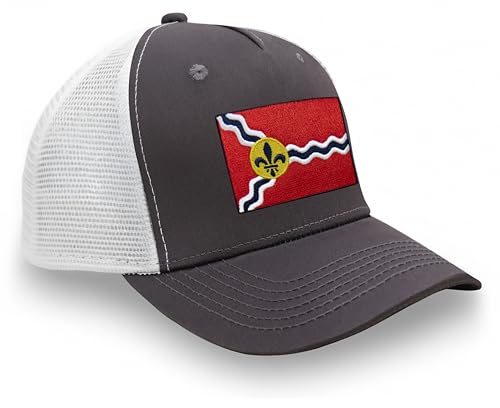 Image of International Tie City Hat for Men and Women, Adjustable Snapback Trucker Baseball Cap with Embroidered Patch