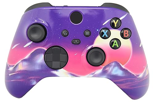 Image of ProControllers LLC Hand Airbrushed Fade Custom Controller Compatible with Xbox Series X /S & Xbox One (Series X /S Cyber Sky)