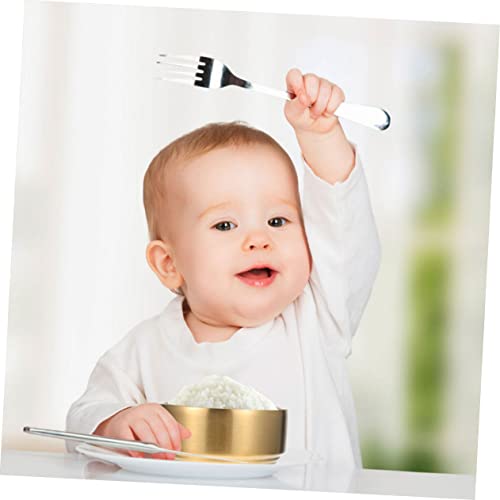 Upkoch 6 Pcs Stainless Steel Double Bowl Stainless Steel Bowls Small Rice Bowl Stainless Steel Cubilose Bowl Korean Golden Airtight Bowl Child Stainless Steel Bowl With Lid Rice Bowl #TOP1