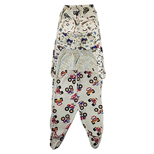 Mijão Calça Bebe Kit 3 Peças Suedine Estampas Variadas Para Menino