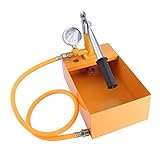 Pompe de test de précision pour des tests de pression précis et rapides ou des tests d'étanchéité des systèmes de tuyauterie et des réservoirs dans la technique sanitaire et de chauffage, dans les systèmes d'air comprimé, de vapeur et de refroidissement, les installations pétrolières, les installations de gicleurs et dans la construction de chaudières et de réservoirs sous pression.