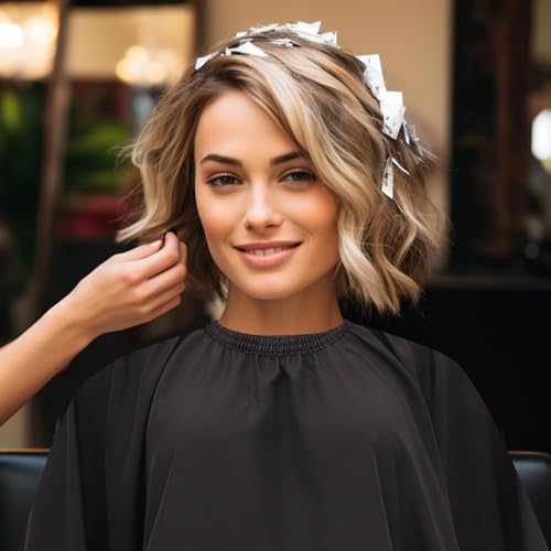 Capa impermeable para corte de cabello con ventana, delantal de salón para adultos, capa para peluquería profesional de barbero, estilo de peinado miniatura 7