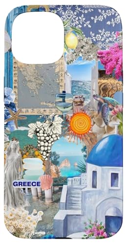 European Summer Coastal Blue Sea Life Greece Trip Case for iPhone 15