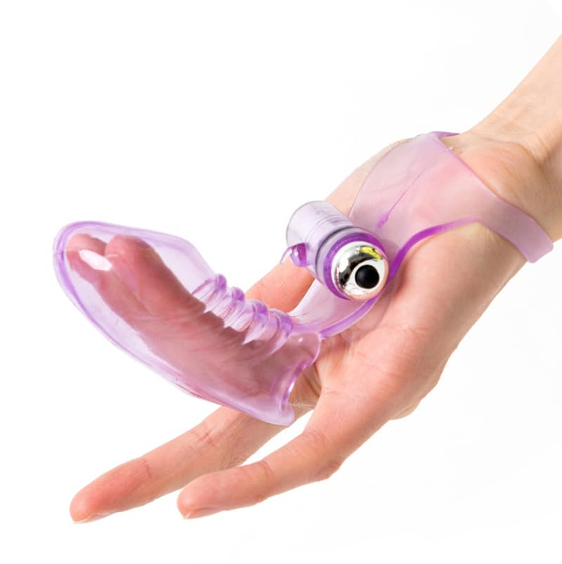 Finger Vibrator Sleeve for Women G-spot Massager Clit Vagina Stimulator Massager Bullet Vibrator Masturbator for Female Lesbian Adult