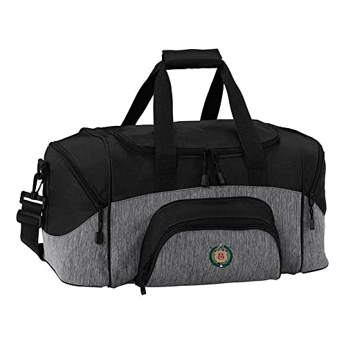 Omega Psi Phi Colorblock Duffel Bag Heather Grey/Black
