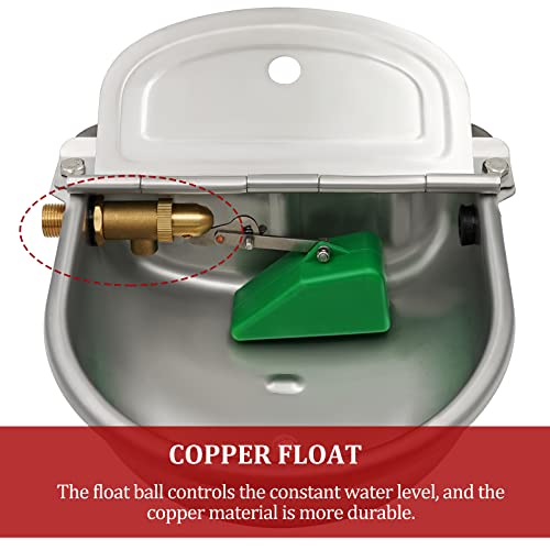 Automatic Water Bowl Dispenser, Livestock Water Trough With Drain Plug For Dog Horse Cattle Cow Pig Sheep Pet #TOP6