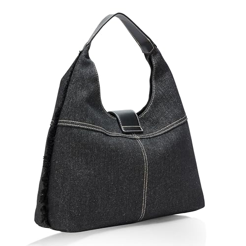 True Religion Hobo Bag, Women's Frayed Denim Handbag, One Size2