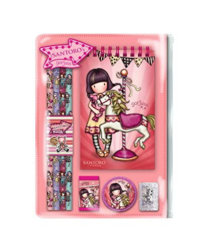 Santoro Set De Papelería Gorjuss Fairground Carousel 14,5X20X2Cm, Multicolor, zzzz-s (1038GJ09)