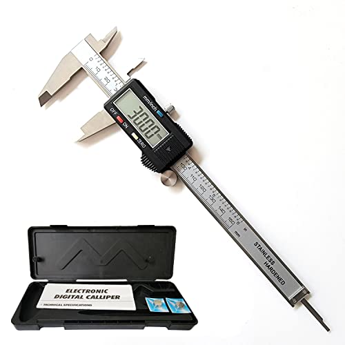 Digital Caliper,Electronic Digital Calipers, Yklsxkc 0-6" Calipers Measuring Tool, Stainless Steel Construction With Large Lcd Screen, Auto-Off Feature For 3D Printing,Inch And Millimeter Conversion #TOP4