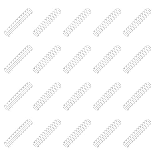 PATIKIL 20pcs Resortes de Compresión, 0.5x10x50mm（Diámetro Alambre*OD*L) Muelles de Compresion 304 Acero Inoxidable Resorte Mecánico Cilíndrico Pequeño para Reemplazo Reparación Industria