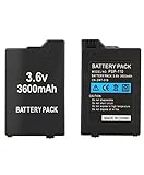  Genérico Bateria Interna Compatible para Sony PSP Series 2000, 3000, (2001, 2002, 2003, 2004, 200X) (3001, 3002, 3003, 3004, 300X) PSP Slim, Modelo: PSP-S360 3600mAh 3.6V CN: COOU-018