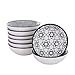 vancasso Haruka Mini Cuencos y Tazones de Salsa Platos de Aperitivo set de 8 piezas Pintada a Mano Estilo Japonés Cuencos de 3,5" Gris Vajillas de Porcelana