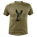 chasse lievre date vetement de chasse Lièvre Tee Shirt Chasse Homme (XL,310, Vert)