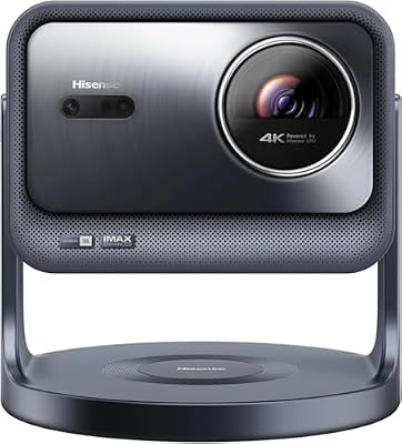 Hisense C2 Pro, Triple Laser Smart Portable Projector, 4K UHD, 2,600 Lumens, 65” – 300”, Dolby Vision, IMAX Enhanced, Sound by JBL, VIDAA OS, Netflix Included, Optical Zoom (Renewed)