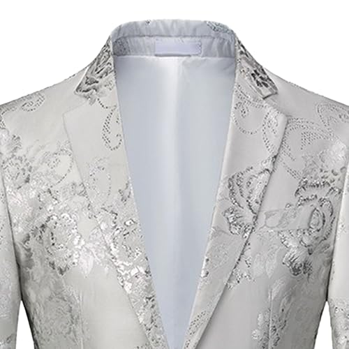 Men's Performance Stylish Blazers Floral Print Slim Versatile Suit Jacket Business Casual Plus Size Sport Coat2