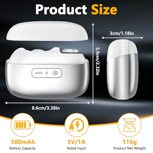 Hublaolss Electric Nail Clipper, 3‑in‑1 Automatic Nail Trimmer