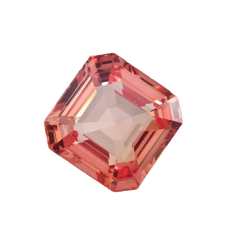 Saphir Padparadscha naturel 16x16x10mm pour fabrication de collier et bague DIY