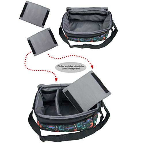 BAMBINIWELT Tasche für Toniebox Musikbox-Tasche für Hörwürfel z.B. Toniebox und Tigerbox Touch, verstellbare Innenfächer Netzfach für Zubehör Toniebox Tasche Tonibox - Image 6