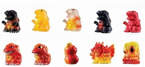 ・ゴジラ ミニソフビクロニクル【バーニングレッド】 1BOX 10個入り 未開封 Amazon.co.jp: ゴジラ ミニソフビクロニクル 〔バーニングレッド