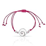 Planetys - Bracelet Cordon Réglable Oeil de Sainte Lucie Argent 925/1000