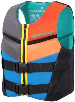 Owntop Schwimmhilfe für Jugend Kinder, Verstellbare Auftriebsweste Unisex, Schwimmweste mit Doppelten Sicherheitsverschlüsse zum SUP Kajakfahren Angeln Segeln