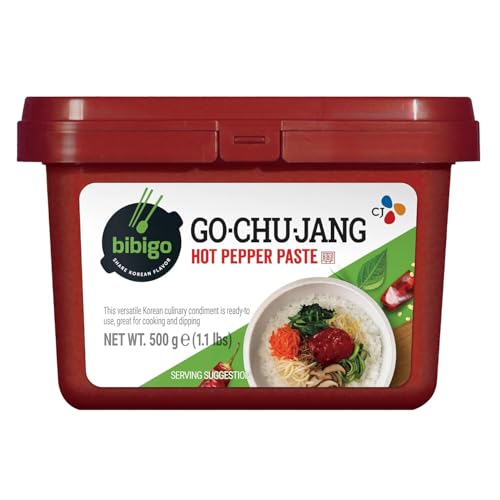 Bibigo Gochu-Jang Chili Paste – Scharfe Paste aus Korea – Ideal zum Marinieren von Fleisch, für Reis oder Suppen – 1 x 500 g
