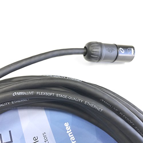 Arria.live 15' Flexsoft Stage-Quality Ethernet Cable With Smart Convertible Ethercon Style Connectors #TOP2