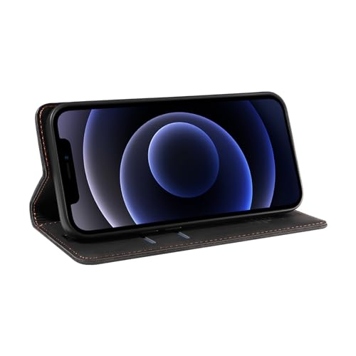 Capa Carteira Flip para iPhone 12 Mini Capinha de Couro com Suporte de Cartão Suporte Magnético para