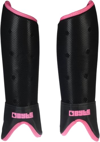 BYTE SX HOCKEY SHINGUARDS PINK BLACK (SMALL)