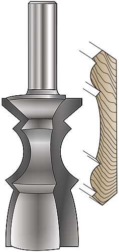 MLCS Multi-Molding Crown Molding Router Bit
