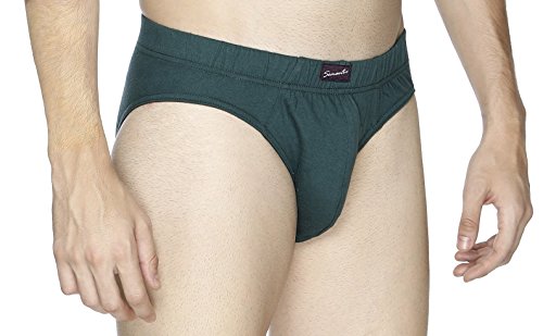 Image of Semantic Men's Solid Cotton Brief Underwear - Pack of 3