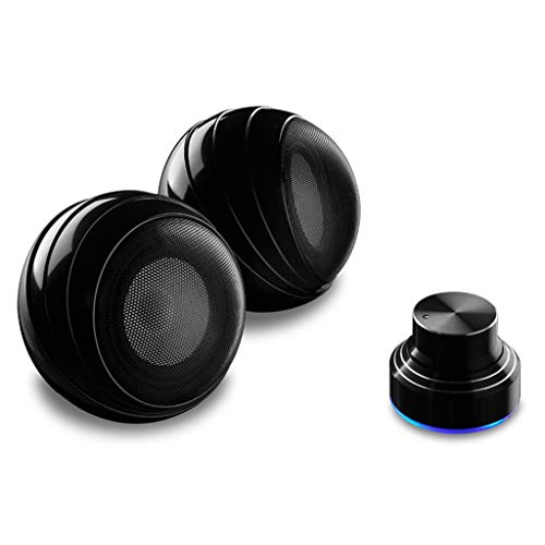 Non renseigné Ordinateur de Bureau Haut-Parleur Portable multimédia 2.0 Audio (Couleur: Blanc) (Color : Black)