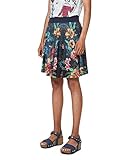  Desigual Damen Skirt Short Curiosity Woman Blue Rock, Blau (Marino 5001), Medium